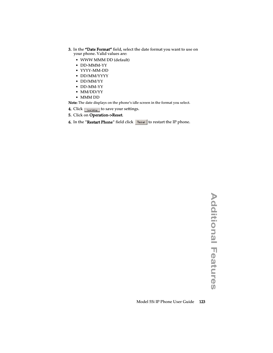 Additional features | Aastra Telecom 55i IP Phone User Manual | Page 129 / 152