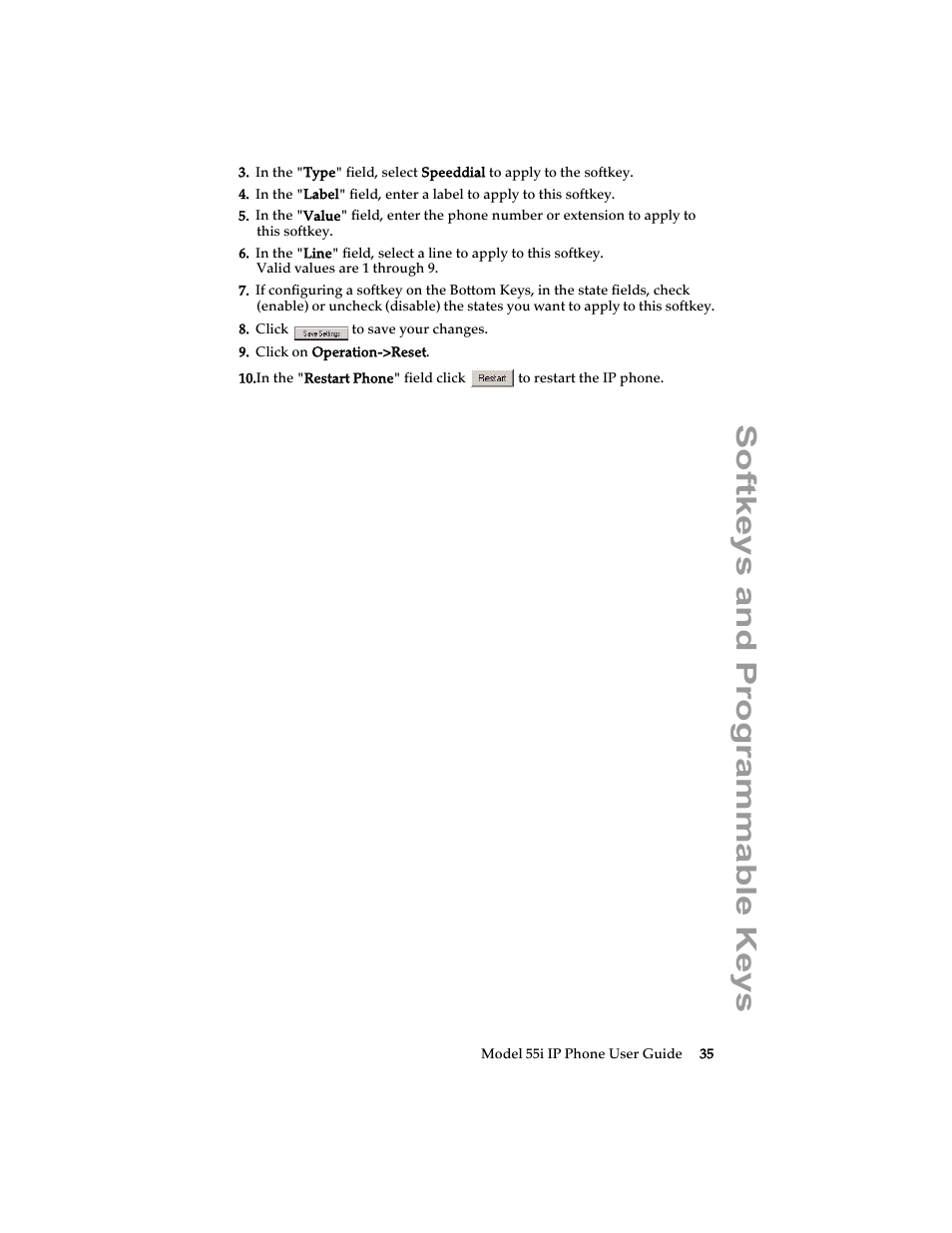 Softkeys and programmable keys | Aastra Telecom 55i IP Phone User Manual | Page 41 / 152
