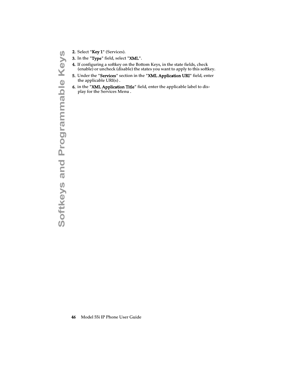 Softkeys and programmable keys | Aastra Telecom 55i IP Phone User Manual | Page 52 / 152