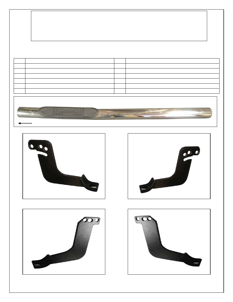 Aries Automotive 202001-2 User Manual | 2 pages