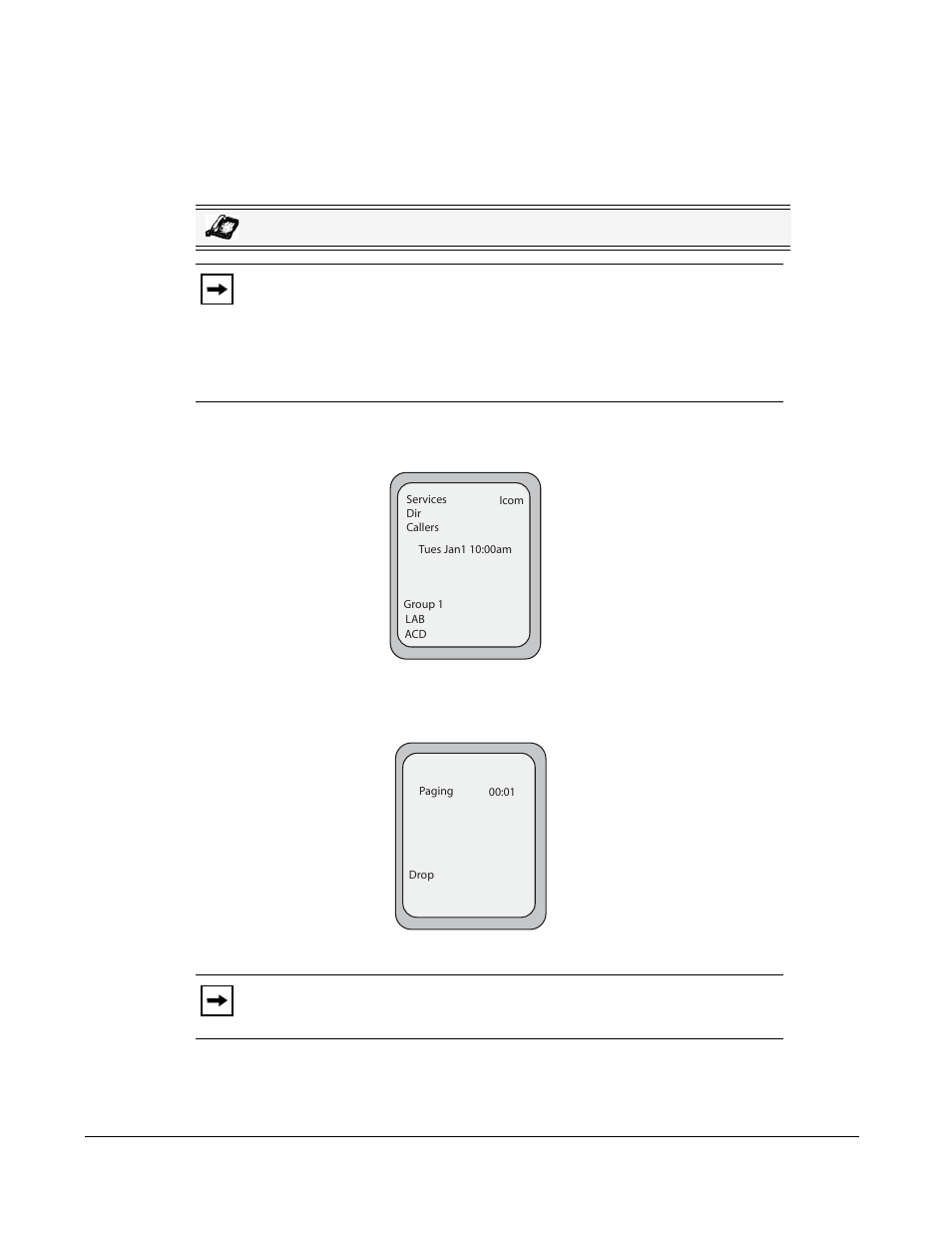 Using the paging key, Line keys and softkeys | Aastra Telecom 6757I User Manual | Page 154 / 276