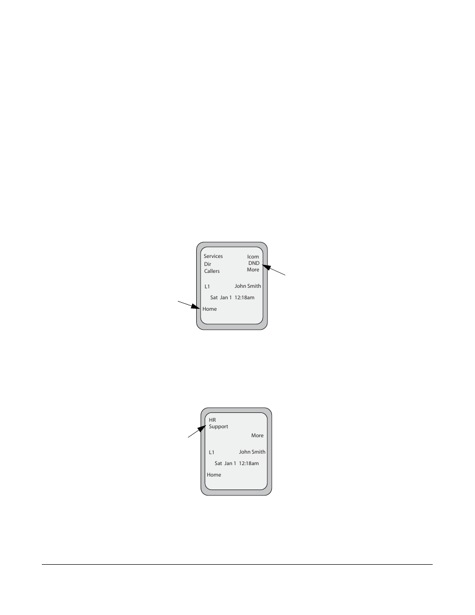 Reference, Idle screen with softkeys configured, Getting started | Aastra Telecom 6757I User Manual | Page 17 / 276