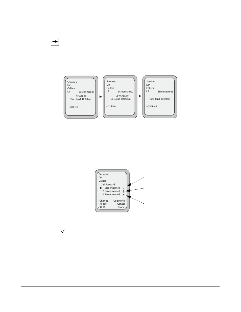Cfwd in custom mode, Managing calls, Model 6757i ip phone user guide | Aastra Telecom 6757I User Manual | Page 213 / 276