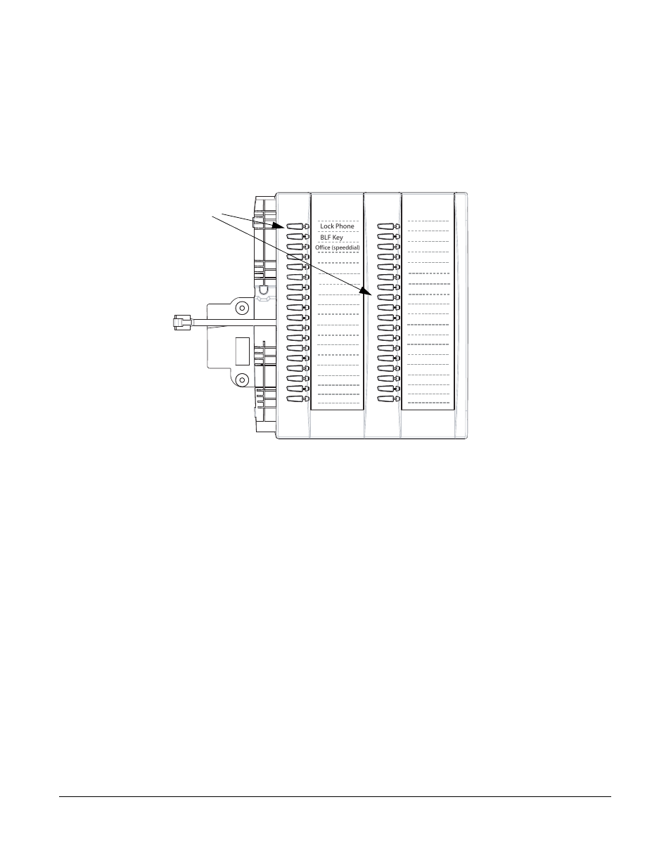 Using the expansion modules, M670i expansion module, M675i expansion module | Using the expansion, Modules | Aastra Telecom 6757I User Manual | Page 255 / 276