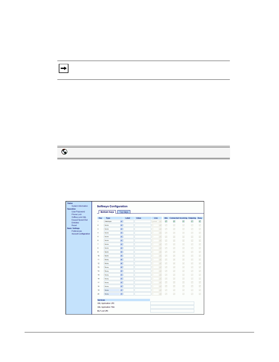 Do not disturb" (dnd) key, Configuring a dnd key, Line keys and softkeys | Aastra Telecom 6757I User Manual | Page 89 / 276