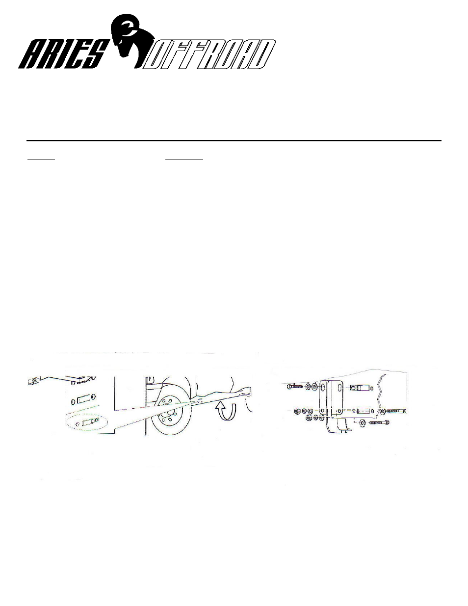 Aries Automotive S223005 User Manual | 1 page