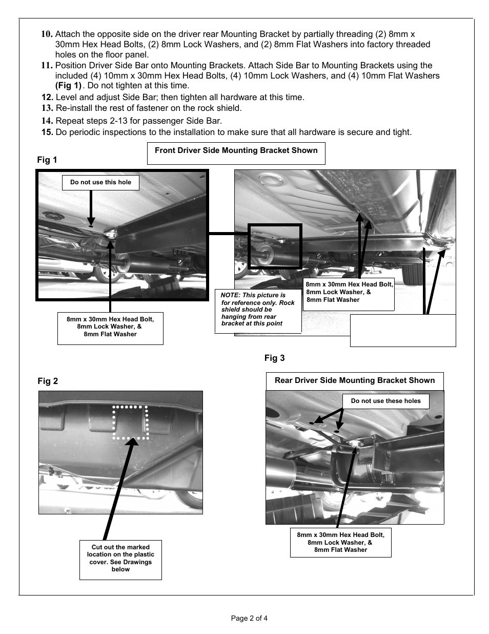 Aries Automotive S226010-2 User Manual | Page 2 / 4