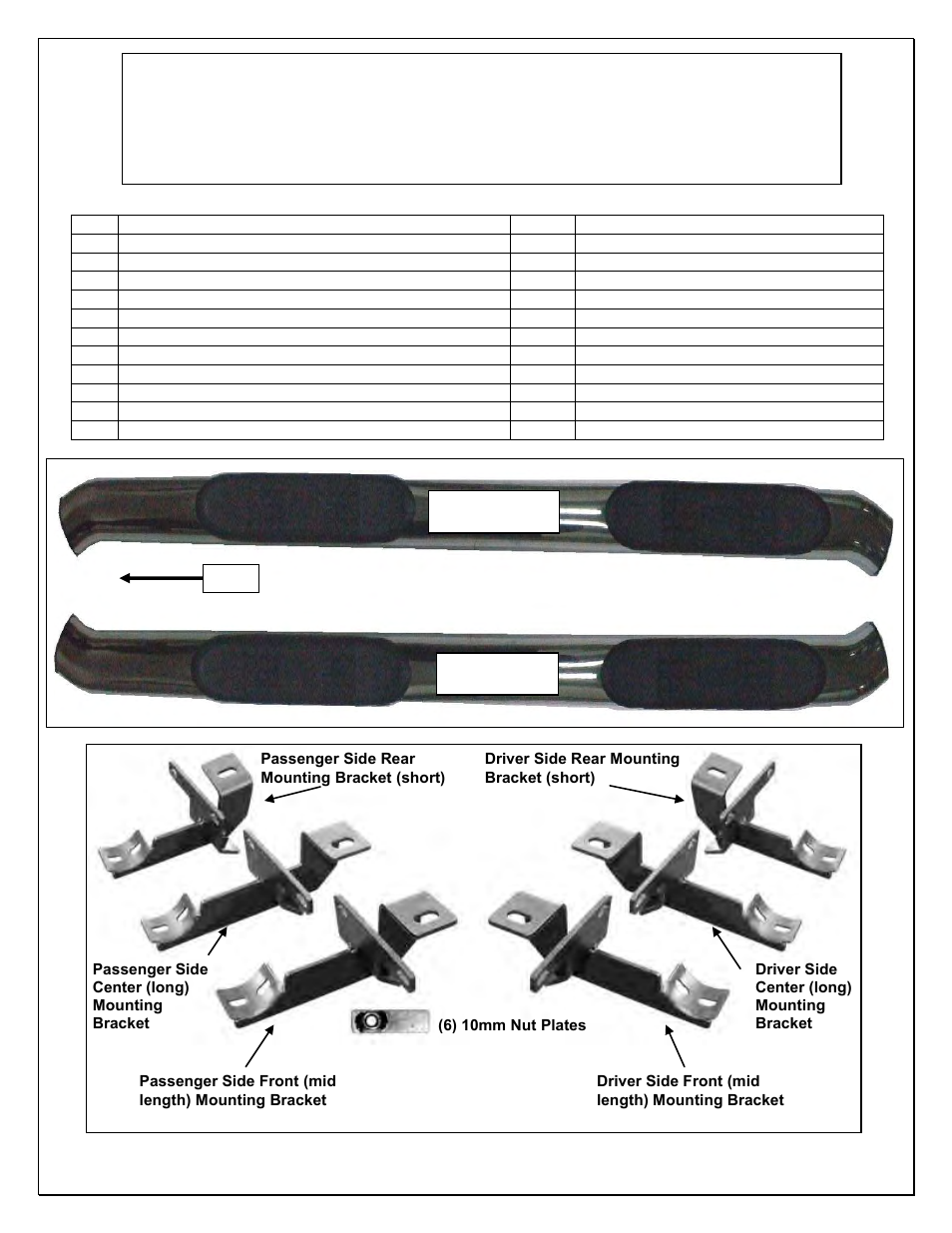 Aries Automotive S221007-2 User Manual | 4 pages