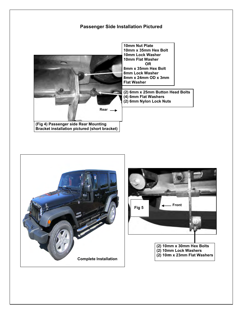 Aries Automotive S221007-2 User Manual | Page 4 / 4