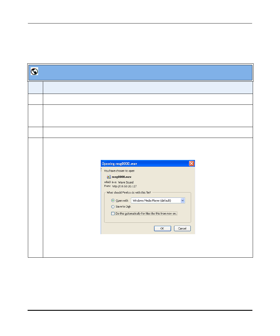 Playing voicemail messages, Playing voicemail messages -19, Aastralink web ui | Aastra Telecom Pro 160 User Manual | Page 127 / 230