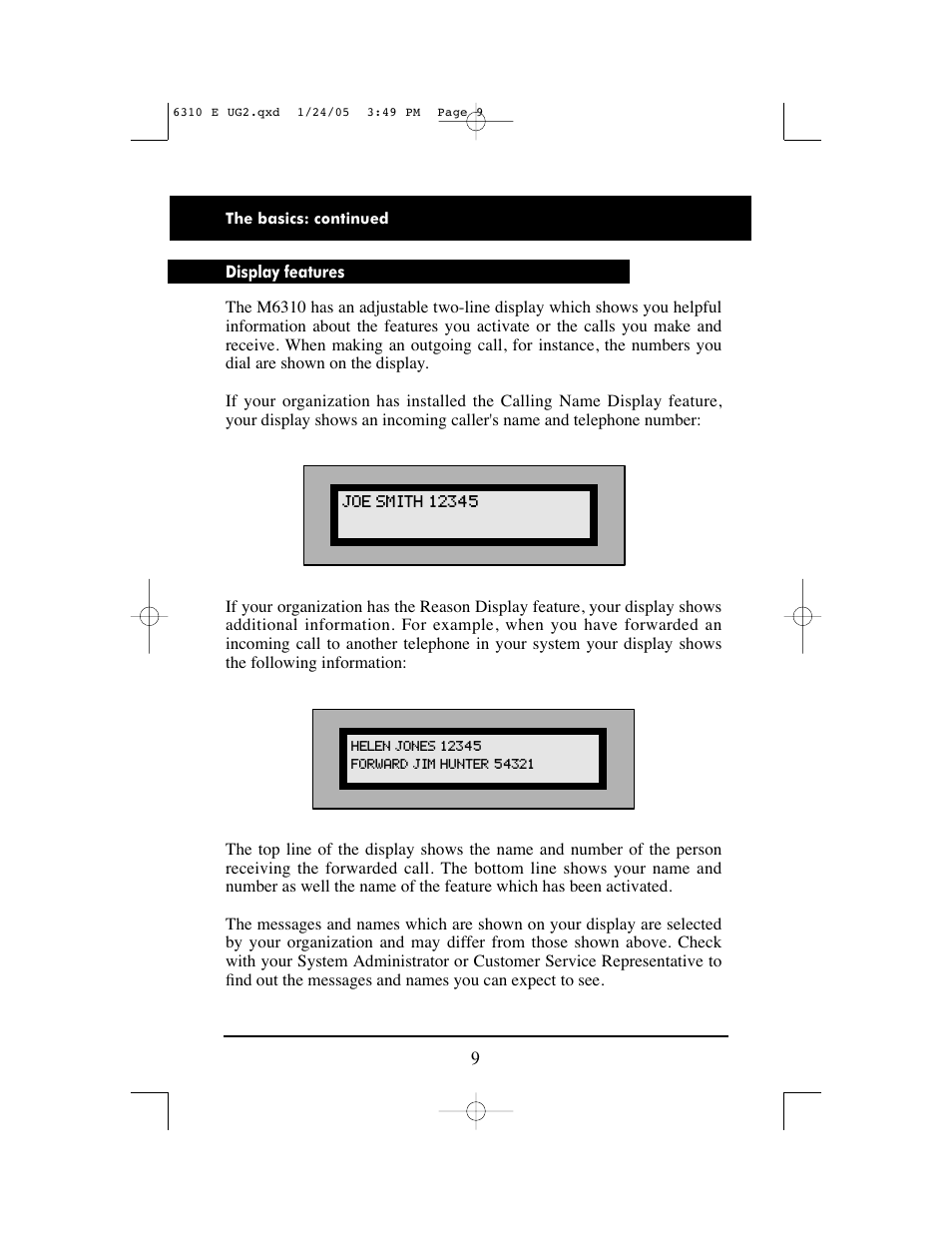 Aastra Telecom M6310 User Manual | Page 11 / 32