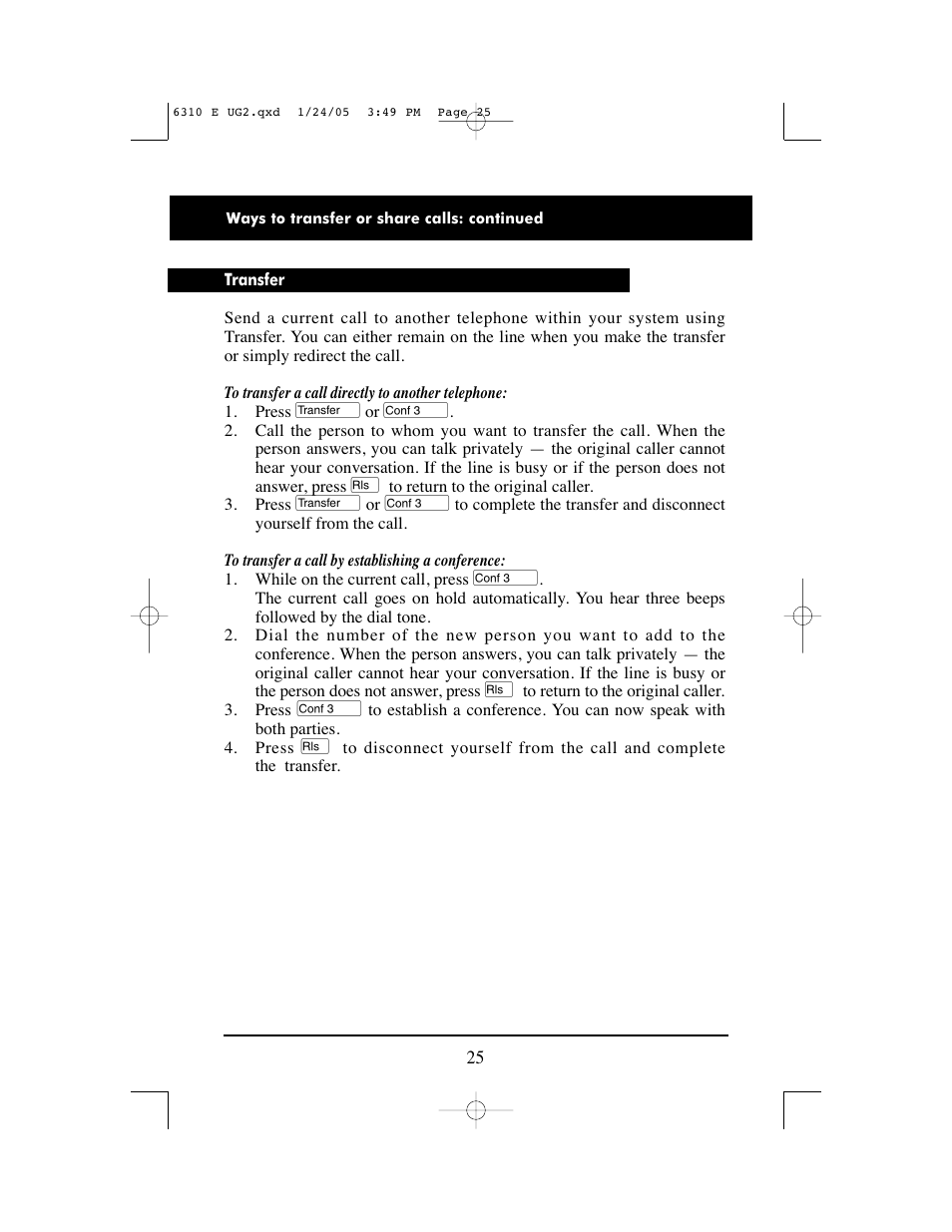 Aastra Telecom M6310 User Manual | Page 27 / 32