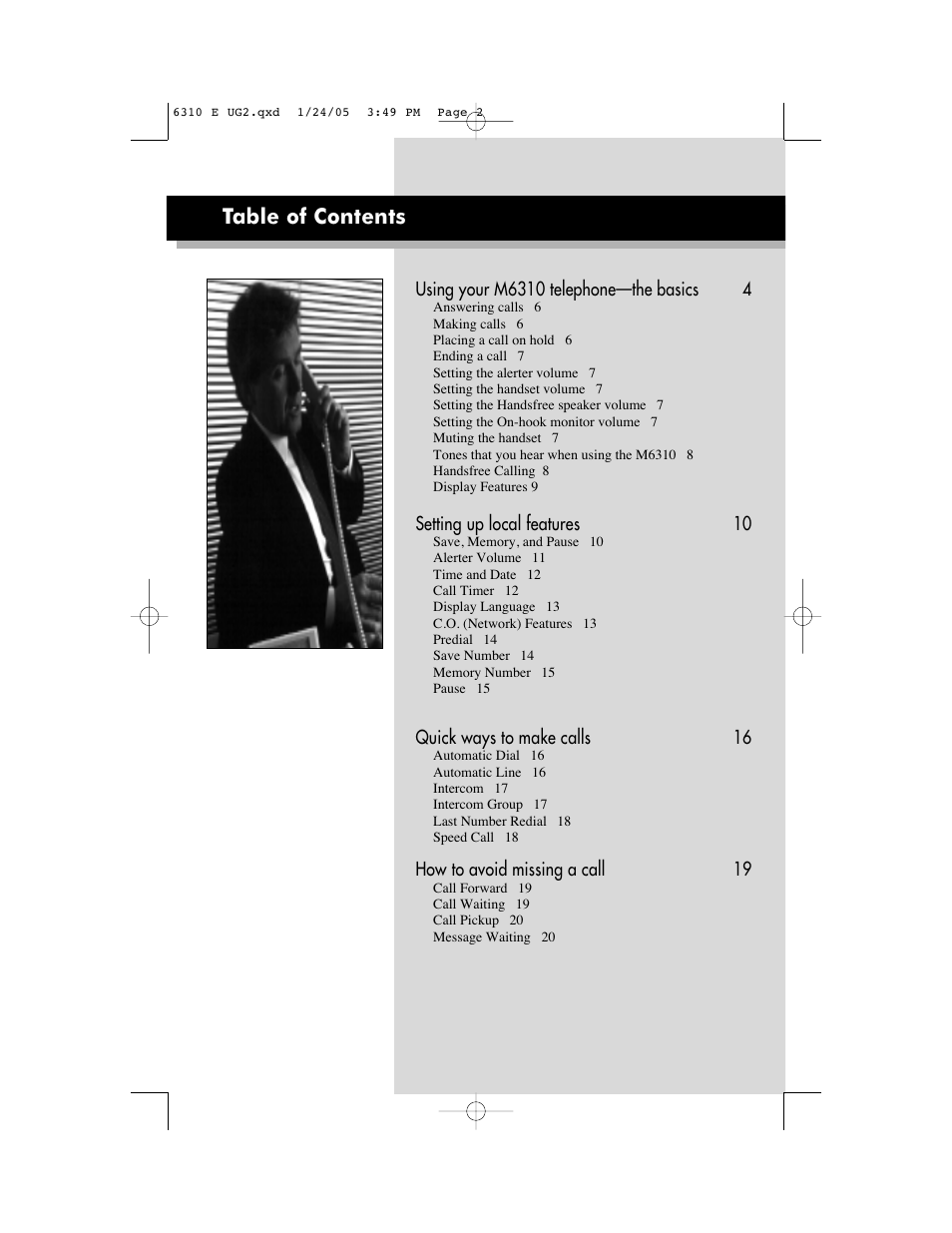 Aastra Telecom M6310 User Manual | Page 4 / 32