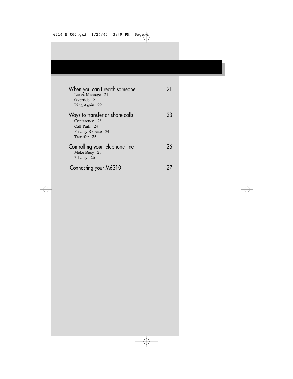 Aastra Telecom M6310 User Manual | Page 5 / 32