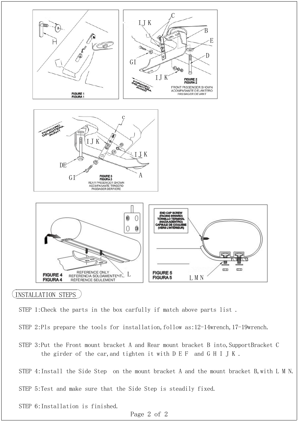 Aries Automotive 4502 User Manual | Page 2 / 2