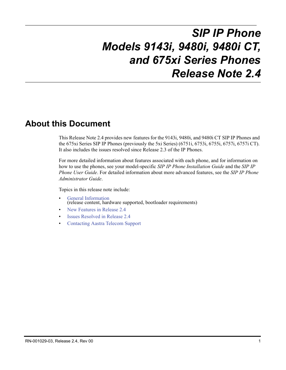 About this document | Aastra Telecom 675xi Series User Manual | Page 5 / 52
