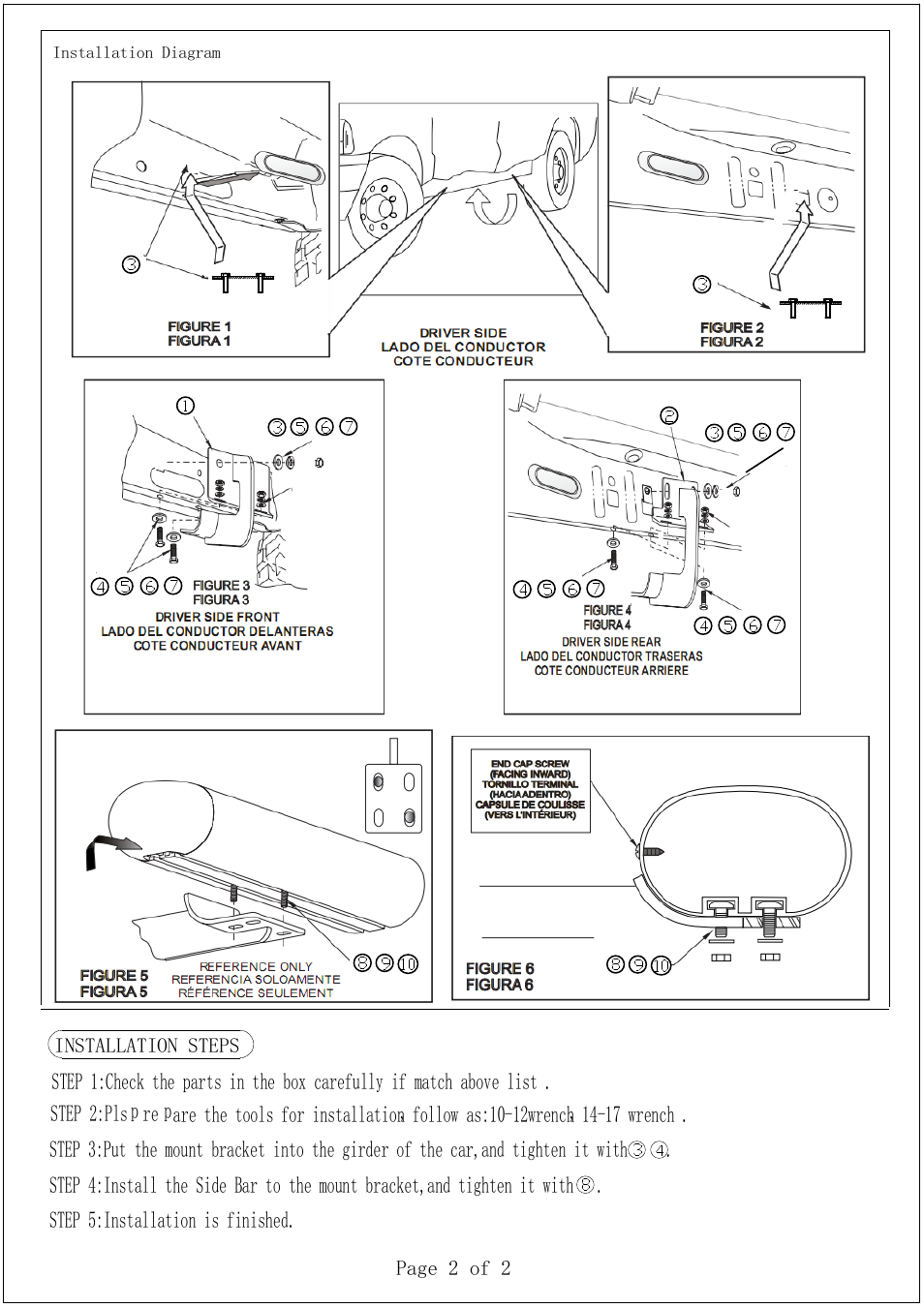 Aries Automotive 4505 User Manual | Page 2 / 2