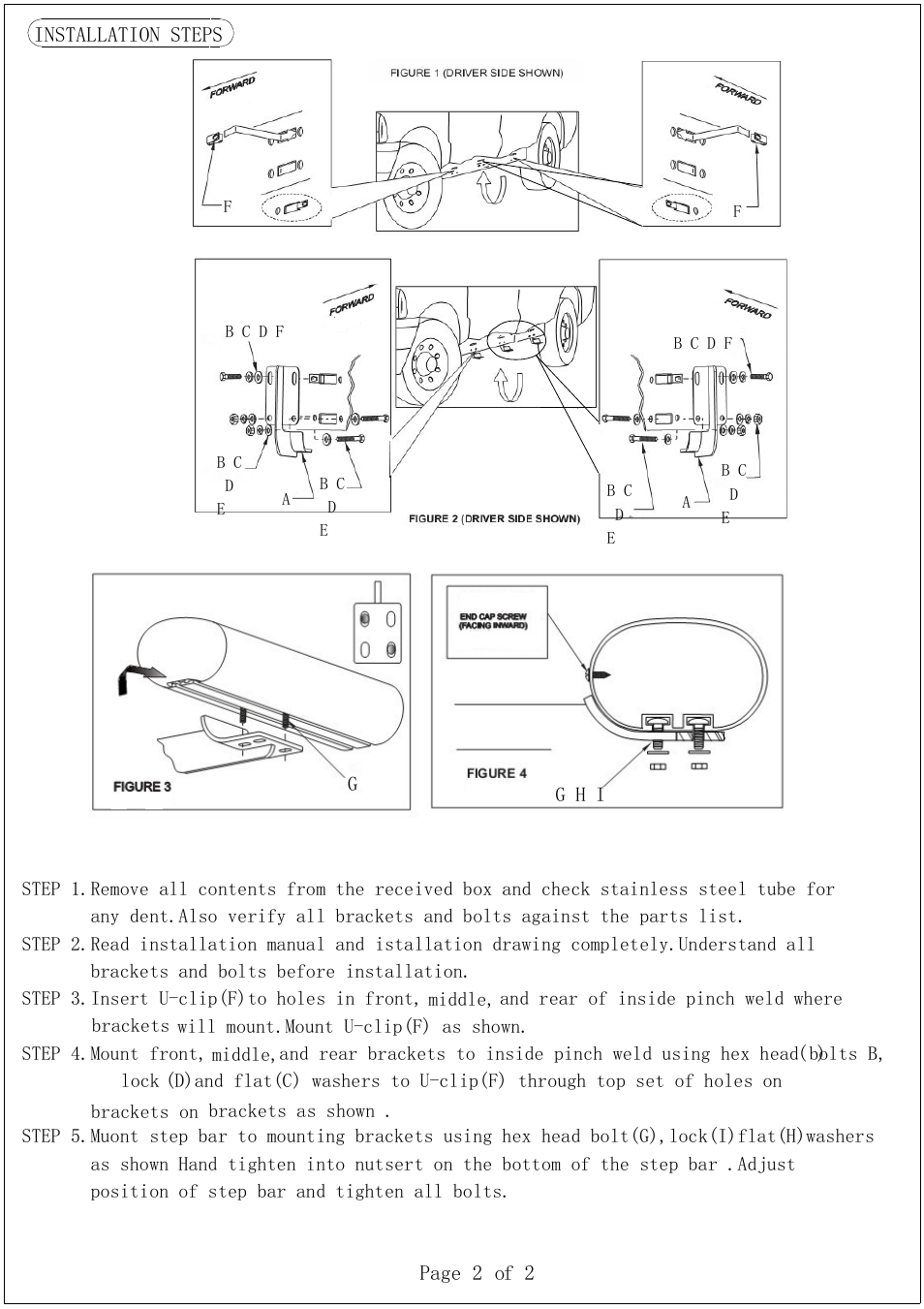 Aries Automotive 4507 User Manual | Page 2 / 2