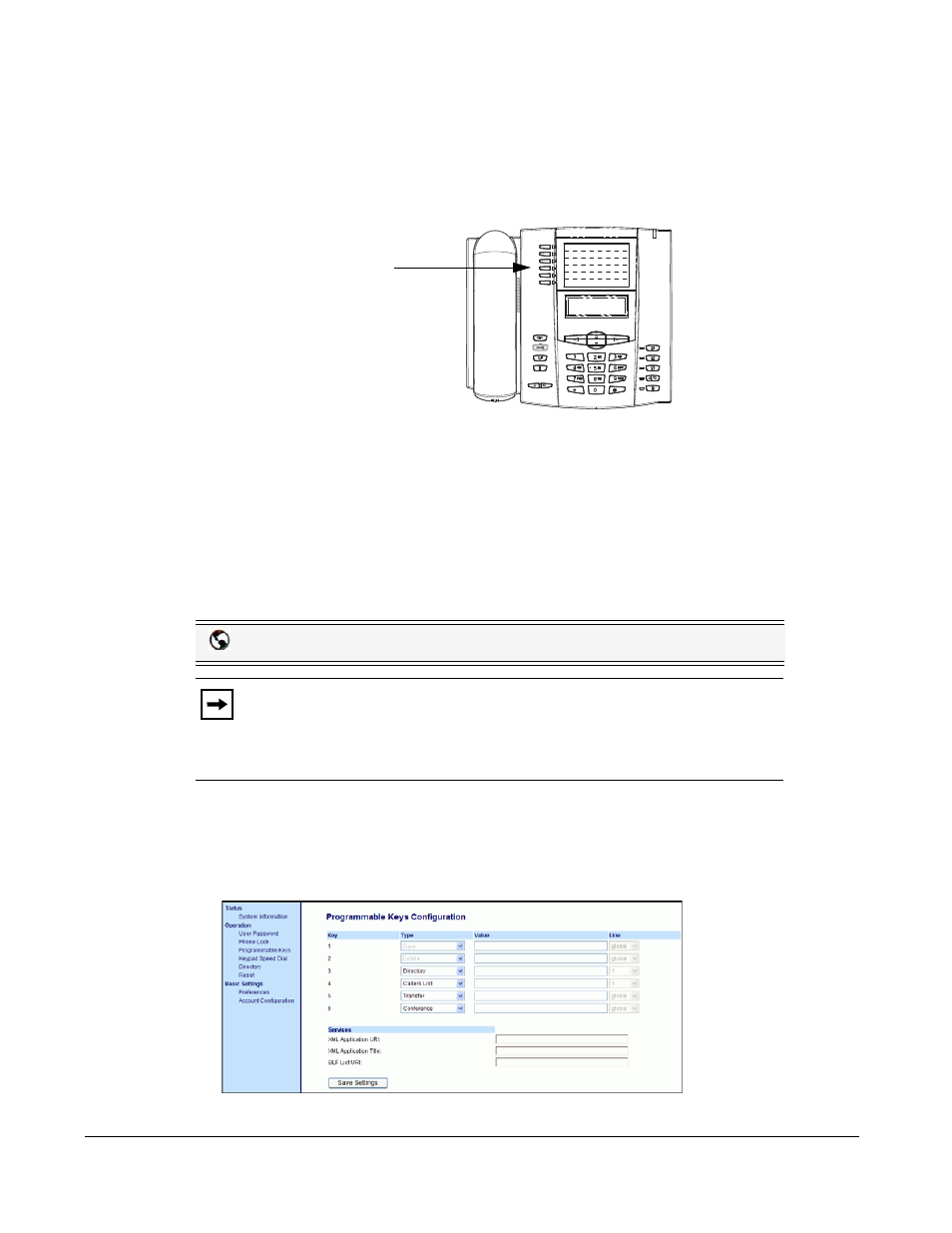 Callers list key, Reference, Configuring a callers list key | Line keys and programmable keys | Aastra Telecom 6753I User Manual | Page 102 / 226