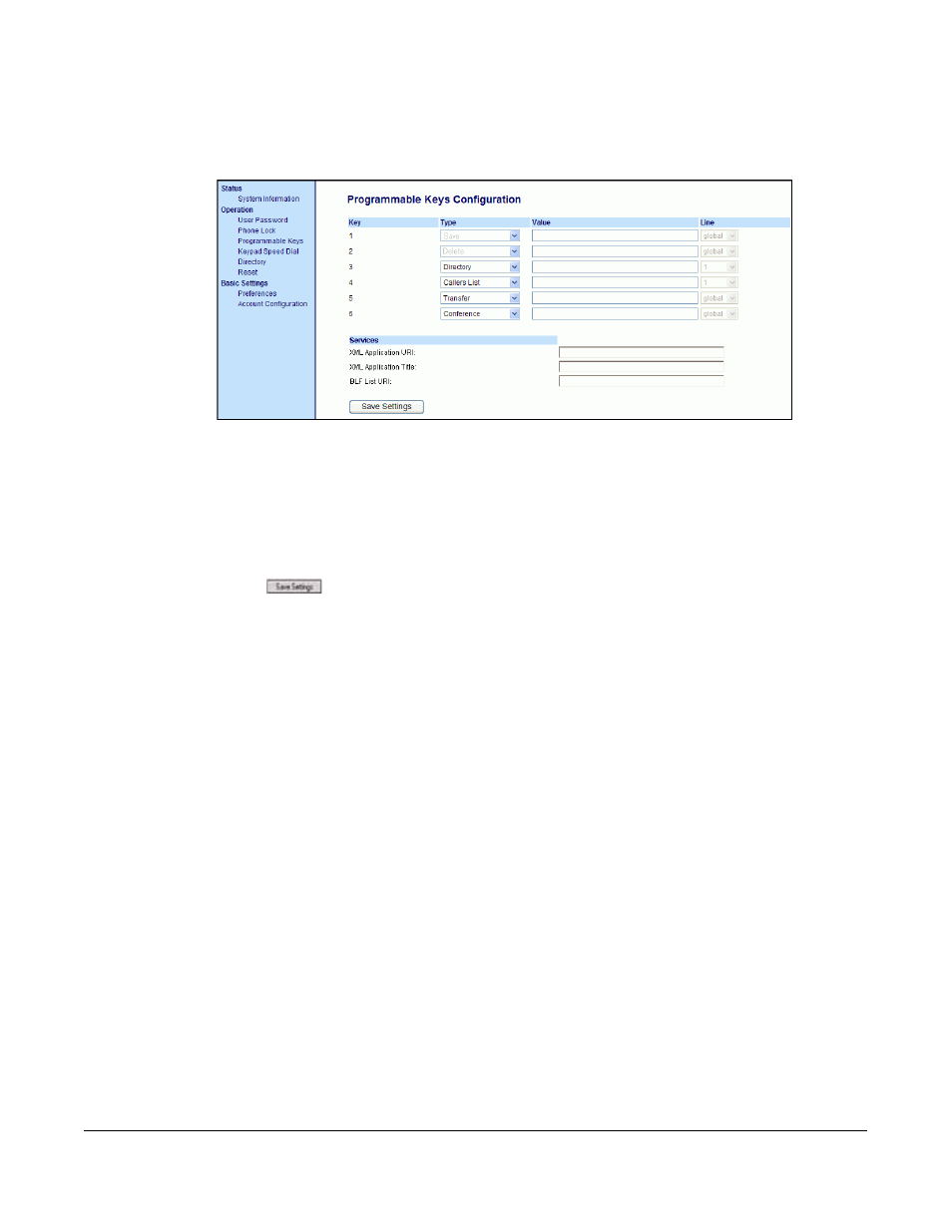 Line keys and programmable keys | Aastra Telecom 6753I User Manual | Page 107 / 226