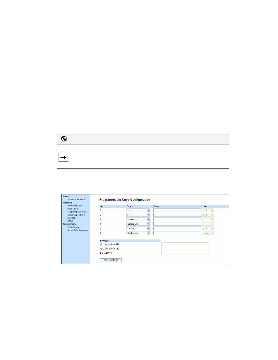 Paging key (sends the rtp stream), Configuring a paging key, Line keys and programmable keys | Aastra Telecom 6753I User Manual | Page 114 / 226