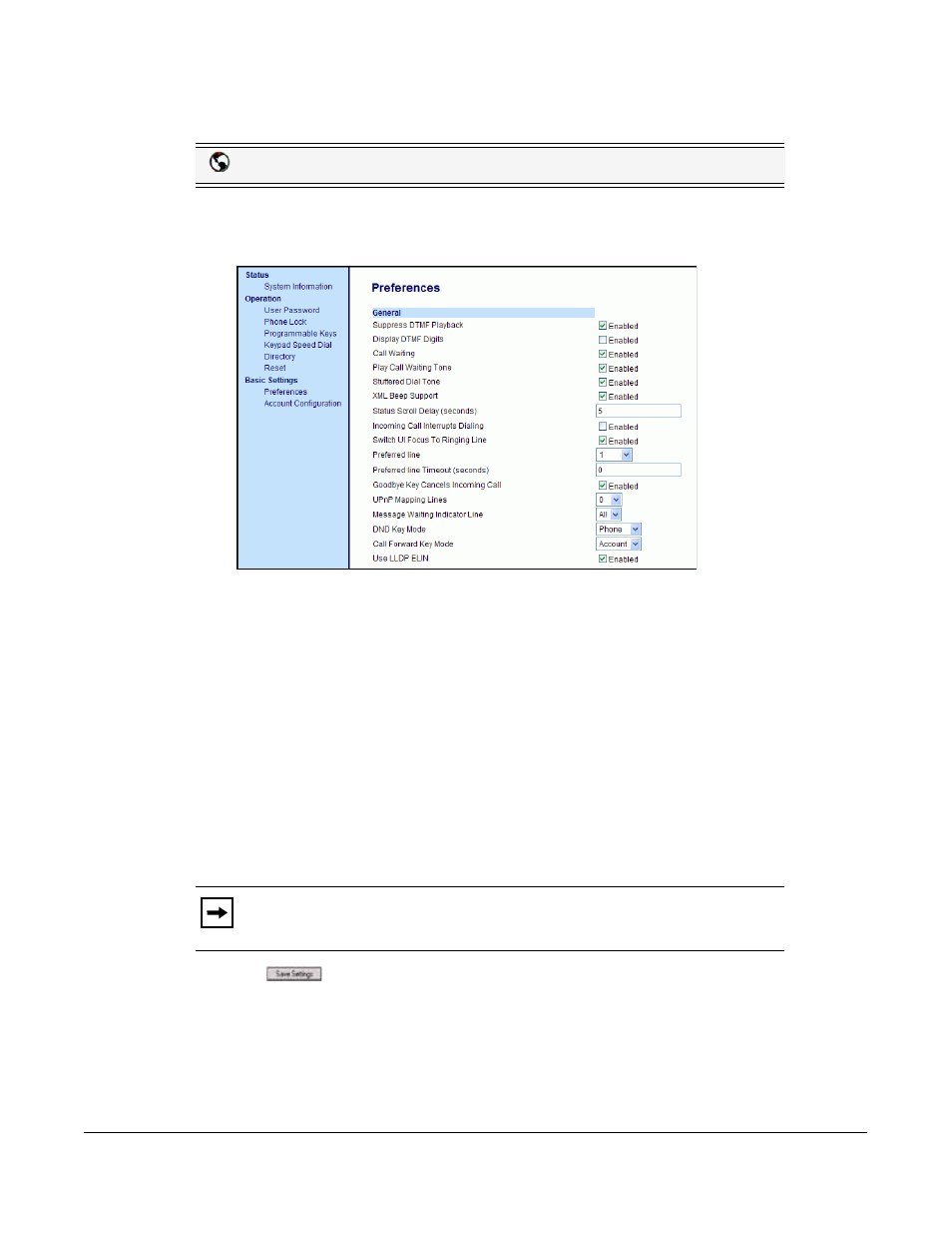 Configuring cfwd using the aastra web ui, Managing calls | Aastra Telecom 6753I User Manual | Page 155 / 226