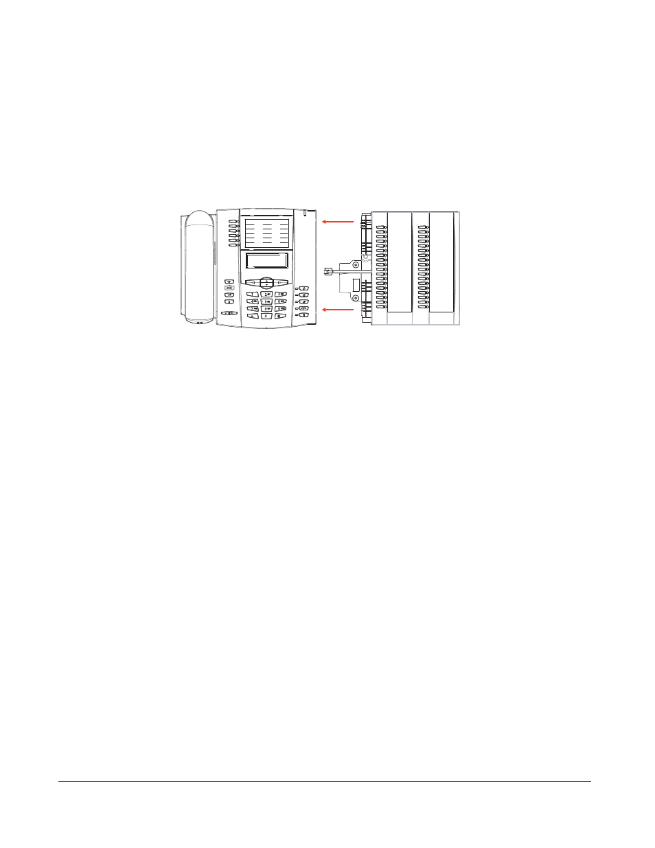 Model m670i expansion module, Model m670i, Les, see | Aastra Telecom 6753I User Manual | Page 208 / 226