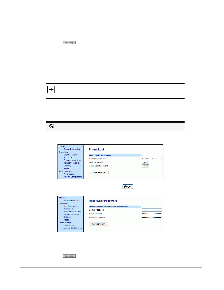 Resetting a user password, Reset a user password, Customizing your phone | Aastra Telecom 6753I User Manual | Page 50 / 226