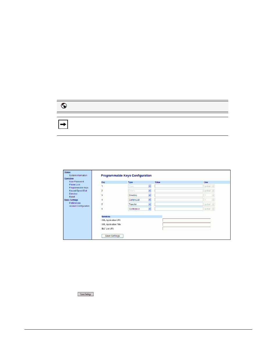 Line key, Configuring a line key, Line keys and programmable keys | Aastra Telecom 6753I User Manual | Page 59 / 226