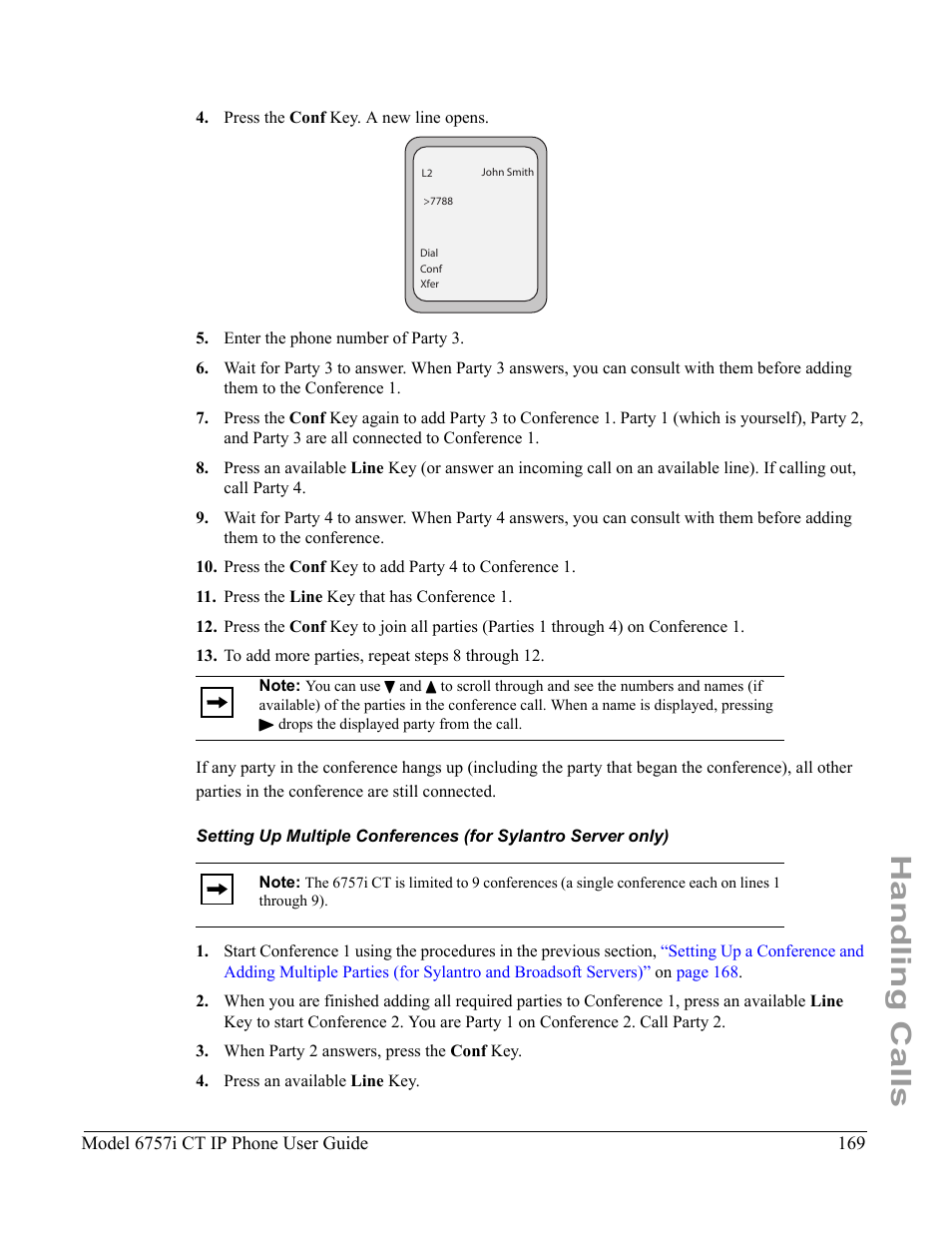 Handling calls | Aastra Telecom 6757I CT User Manual | Page 179 / 310