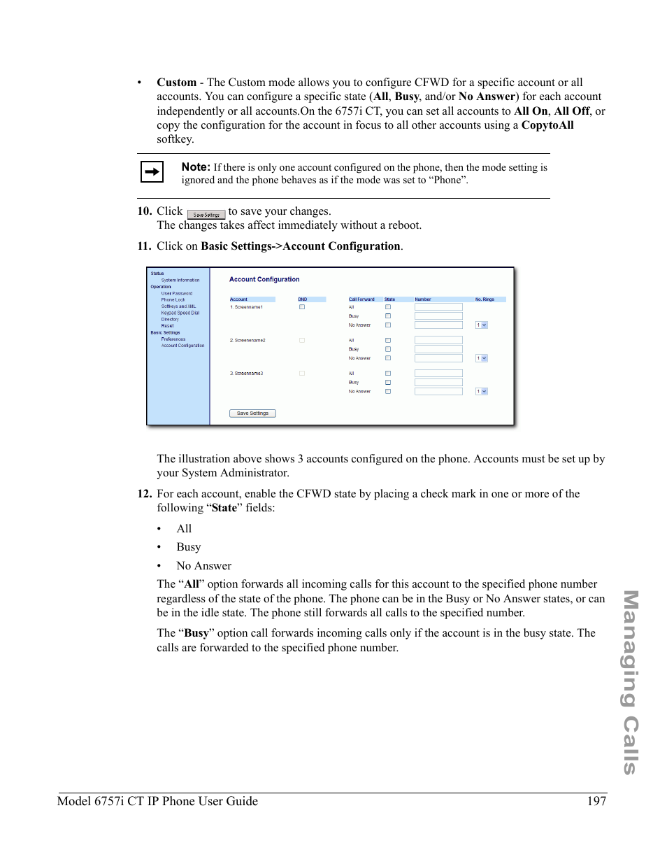Managing calls | Aastra Telecom 6757I CT User Manual | Page 207 / 310