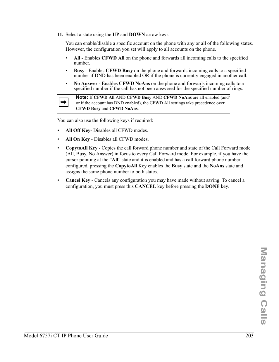 Managing calls | Aastra Telecom 6757I CT User Manual | Page 213 / 310