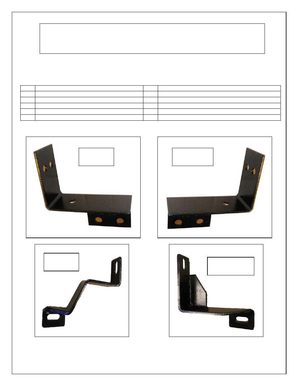 Aries Automotive 305556 User Manual | 4 pages