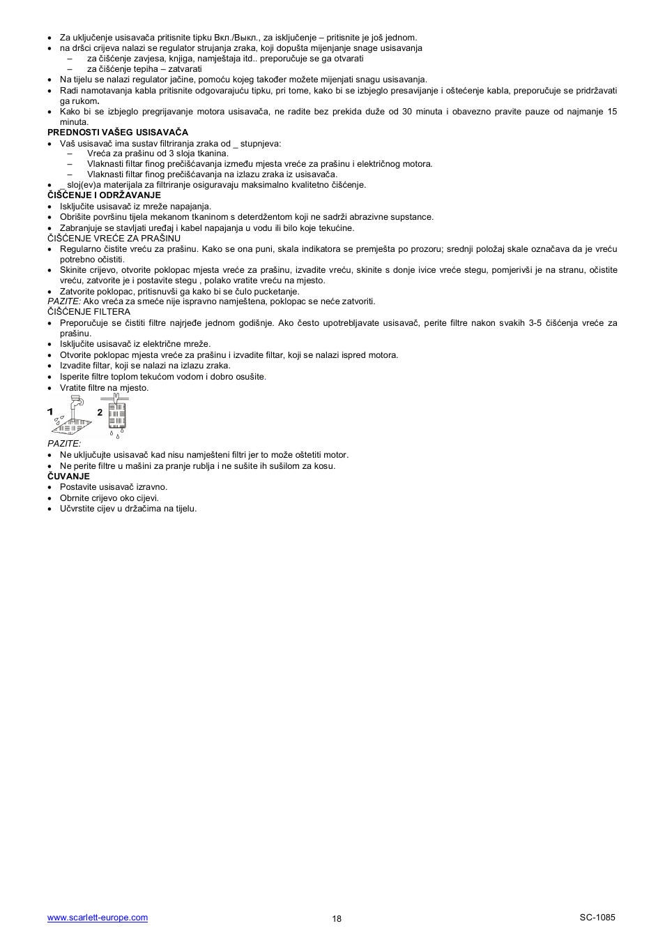 Scarlett SC-1085 User Manual | Page 18 / 18