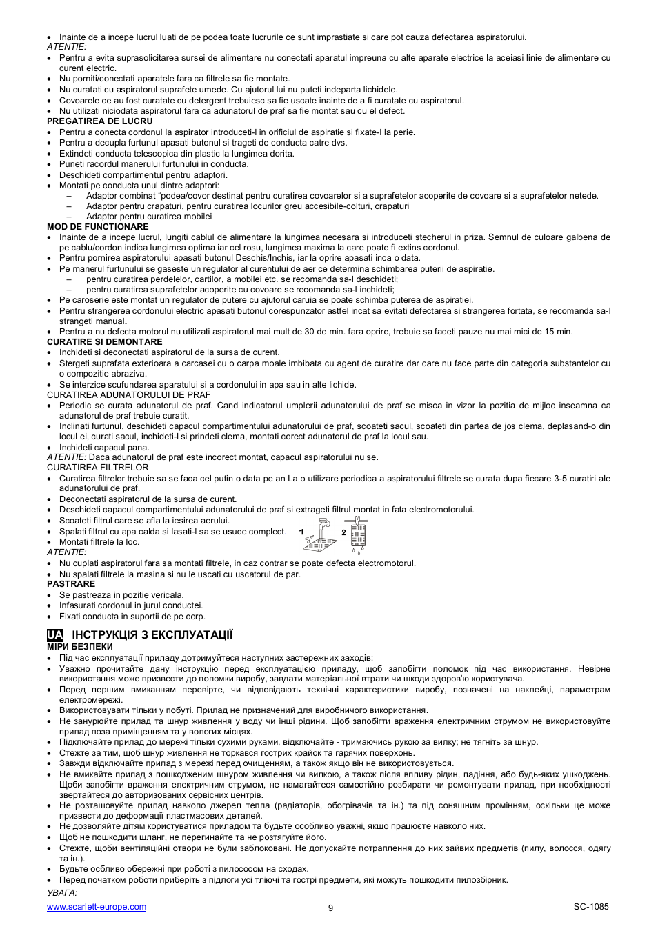 Scarlett SC-1085 User Manual | Page 9 / 18