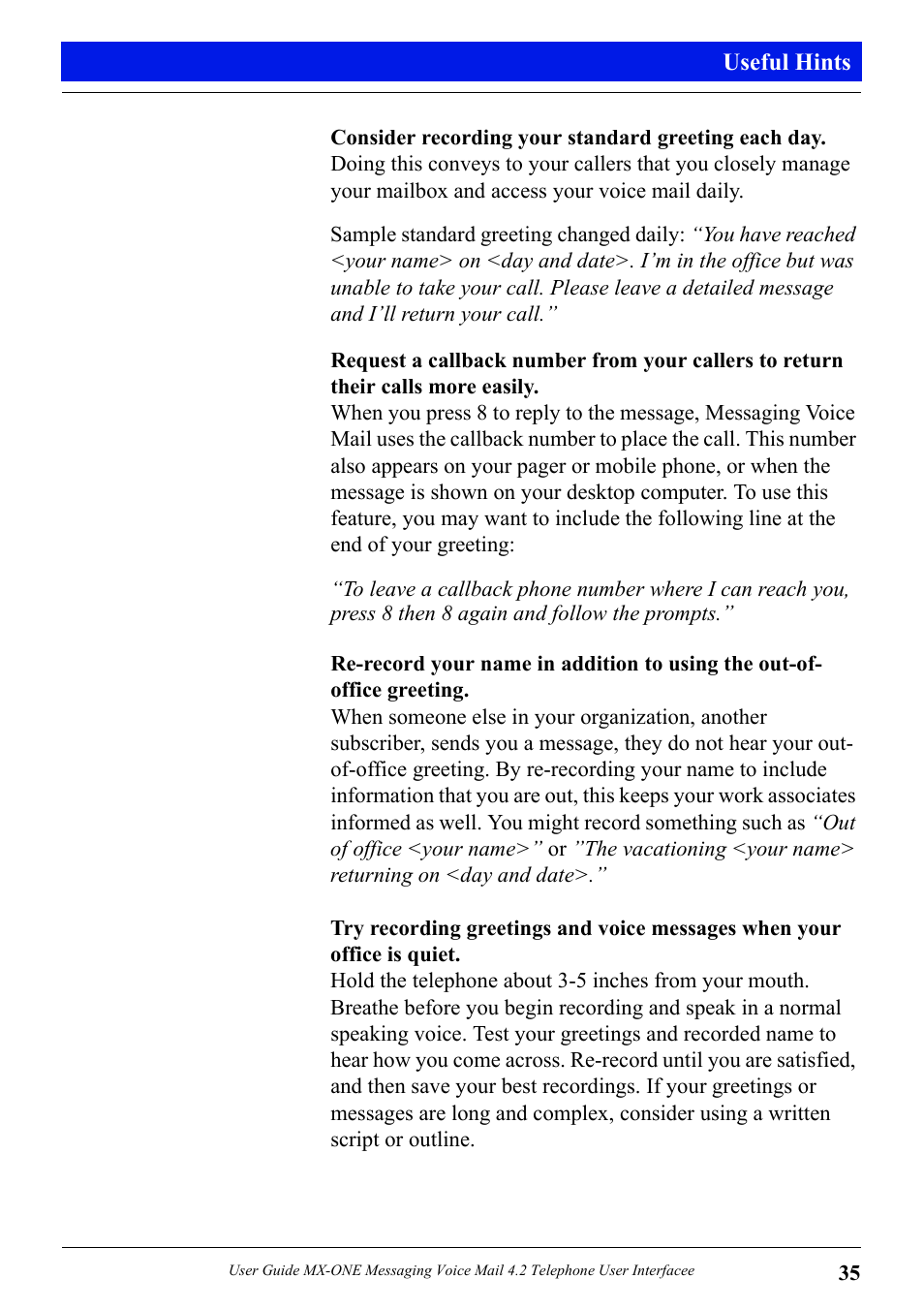 Aastra Telecom MX-ONE 4.2 User Manual | Page 37 / 46