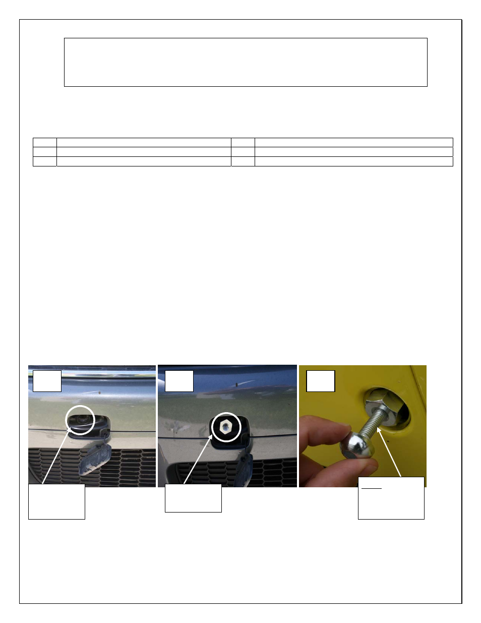 Aries Automotive SMBOLT-HK User Manual | 1 page