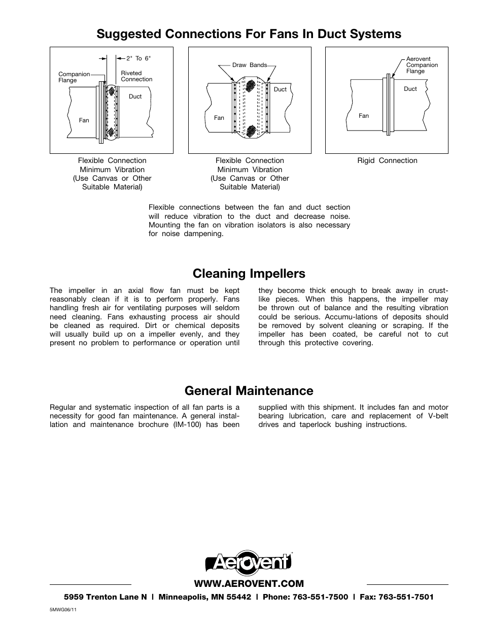 Aerovent IM-115 User Manual | Page 2 / 2