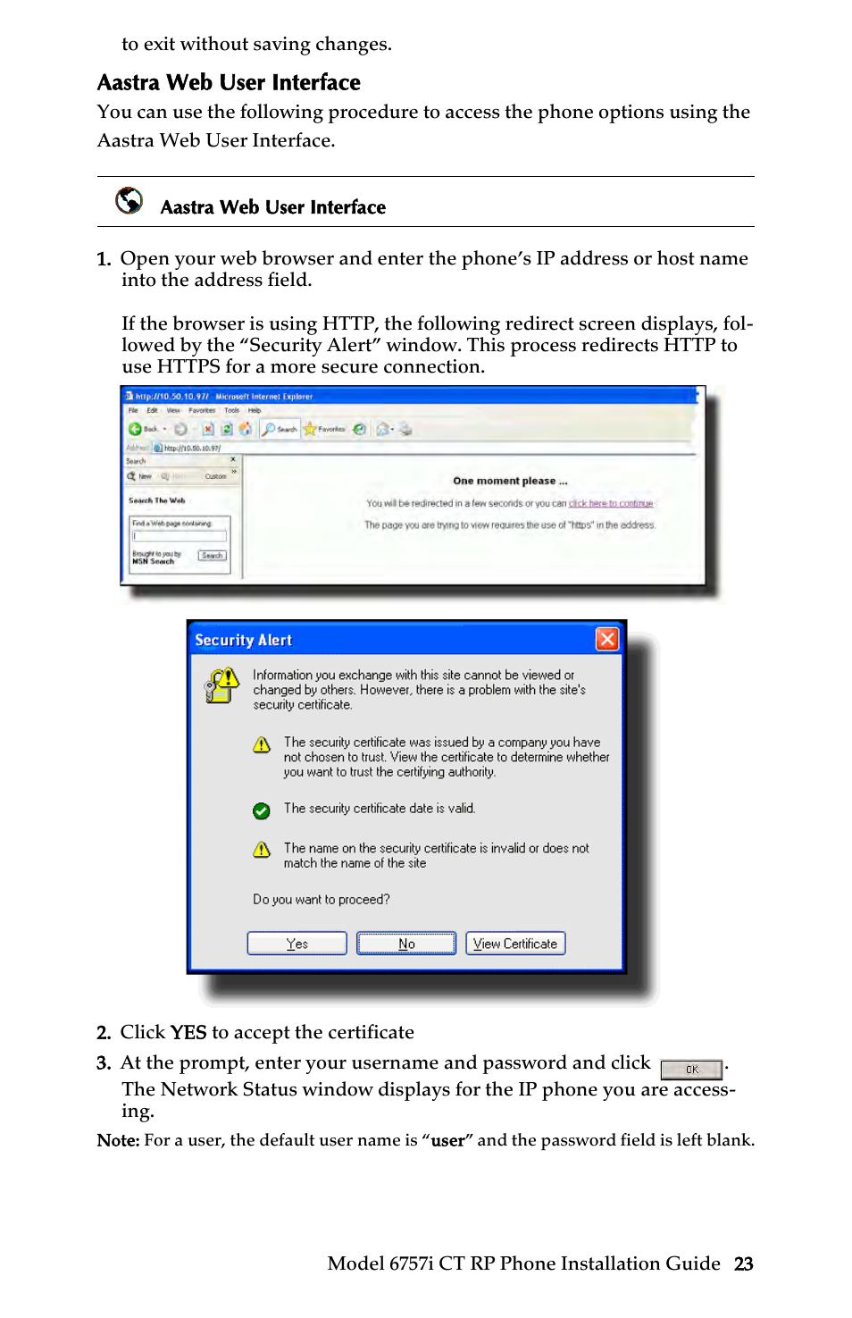 Aastra web user interface, Customizing your 6757i ct rp base unit | AASTRA 6757i CT RP User Manual | Page 29 / 48