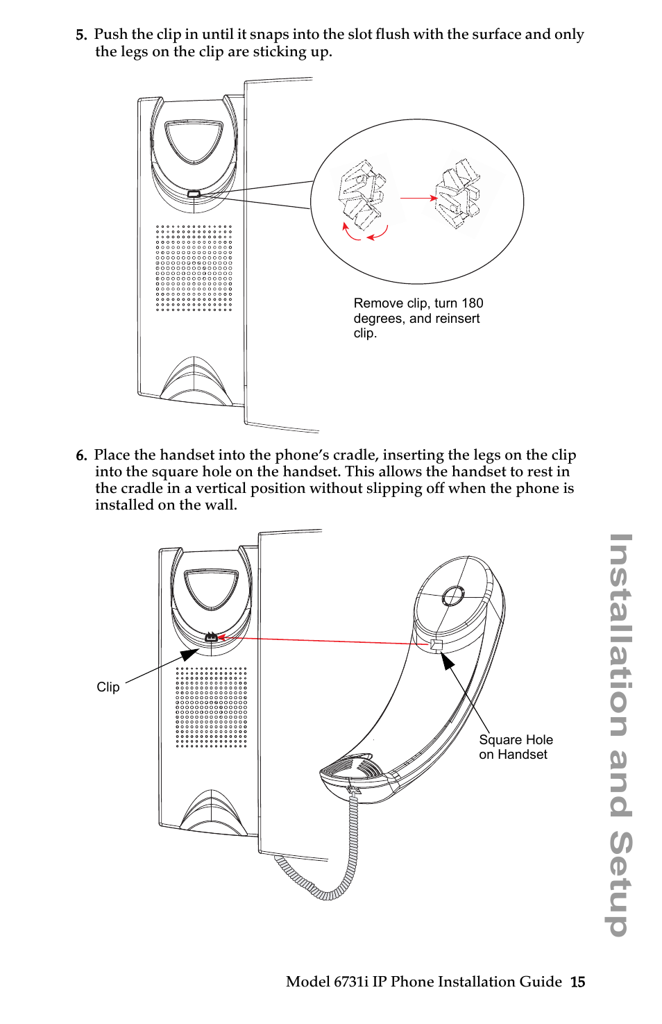 Installation and setup | Aastra Telecom 6731I User Manual | Page 21 / 44