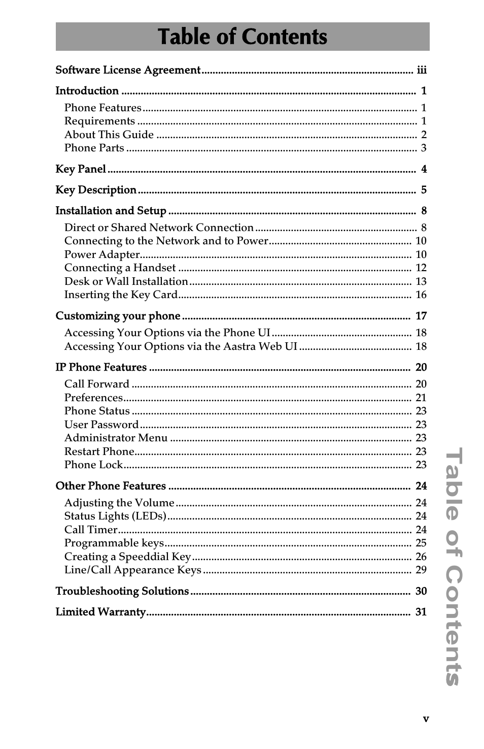 Aastra Telecom 6731I User Manual | Page 5 / 44