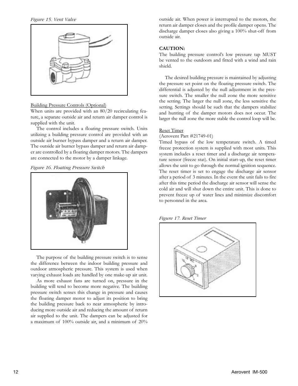 Aerovent IM-500 User Manual | Page 12 / 28