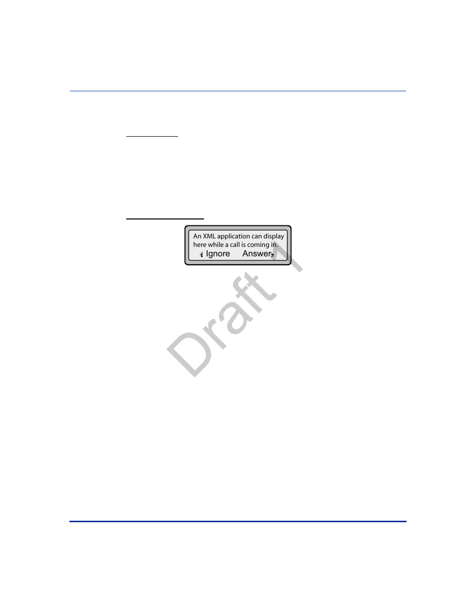 Implementation (9143i, 6753i), Text screen format object (for text screens), Draft 1 | Aastra Telecom 9480i Series User Manual | Page 1095 / 1184