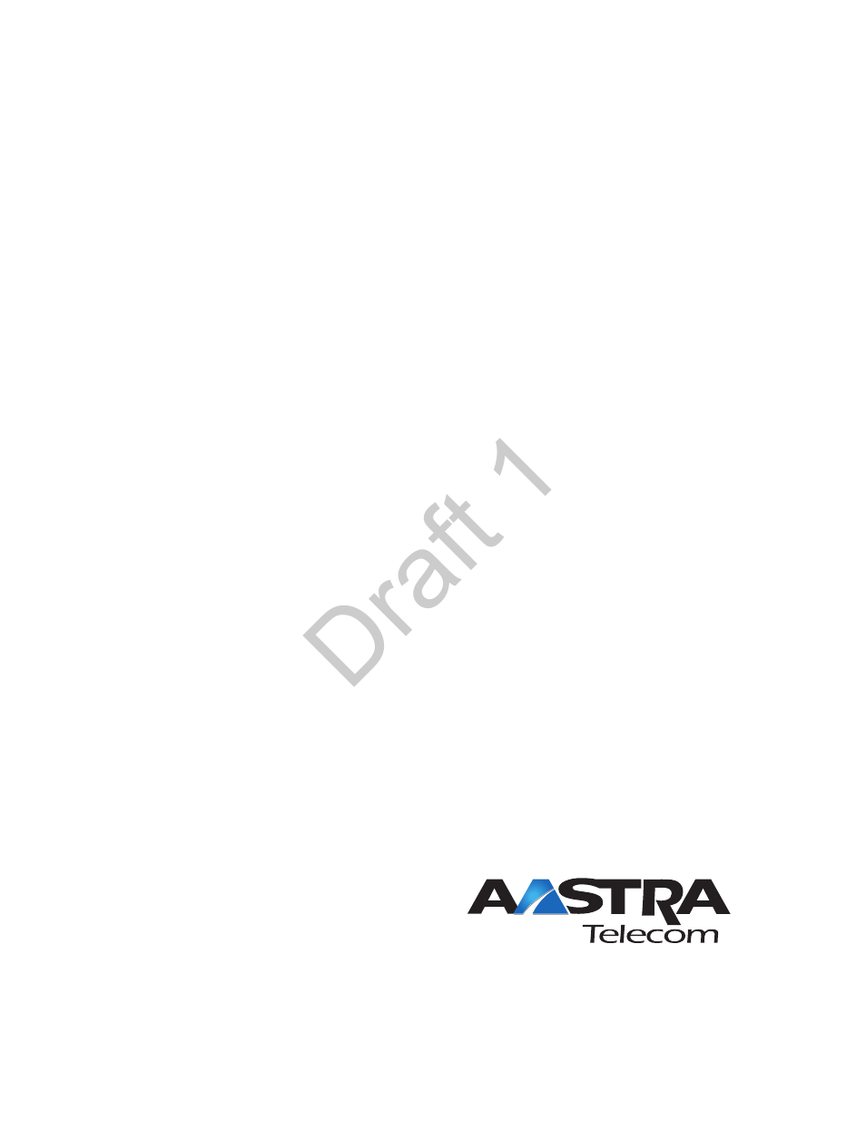 Draft 1 | Aastra Telecom 9480i Series User Manual | Page 1184 / 1184