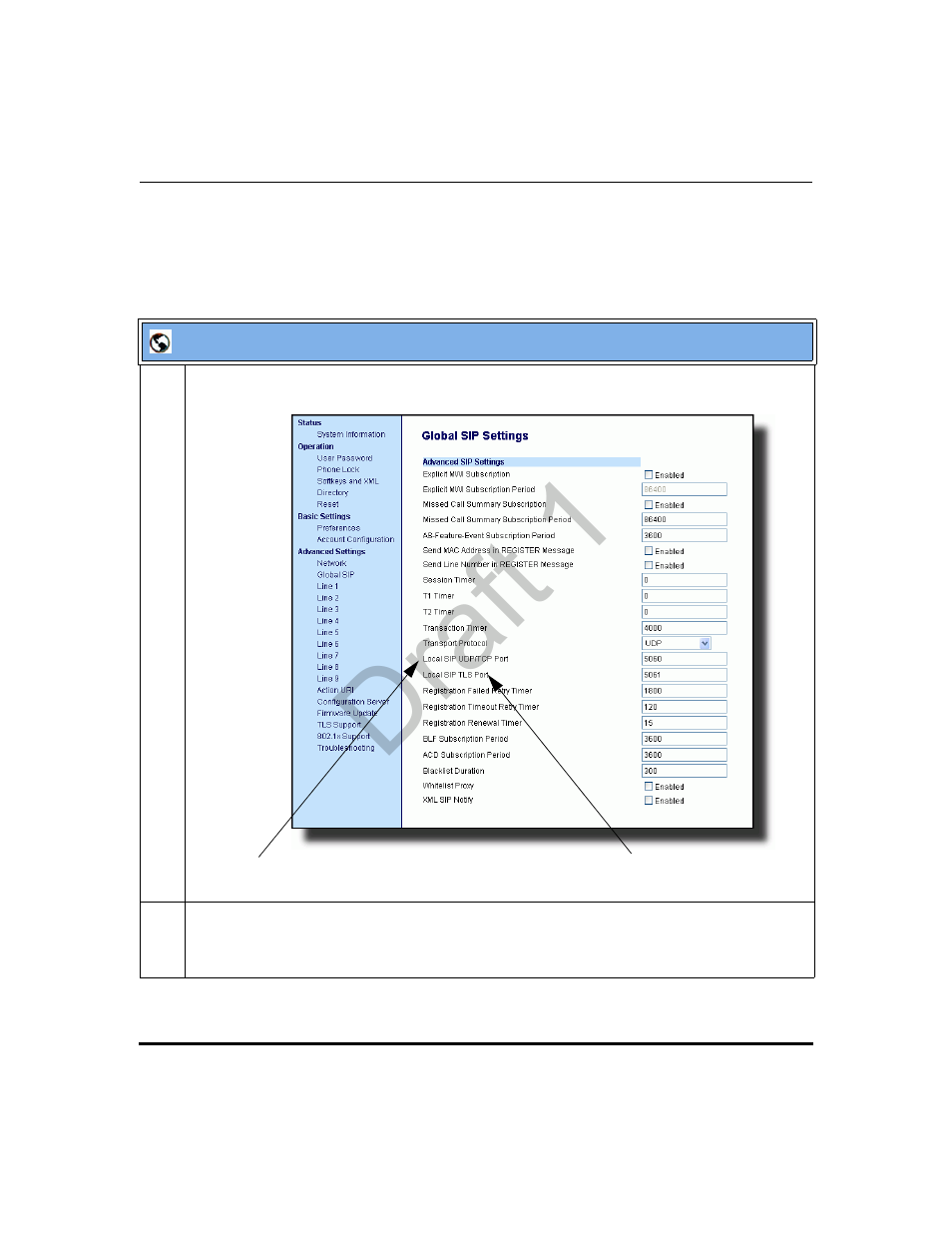 Draft 1 | Aastra Telecom 9480i Series User Manual | Page 221 / 1184