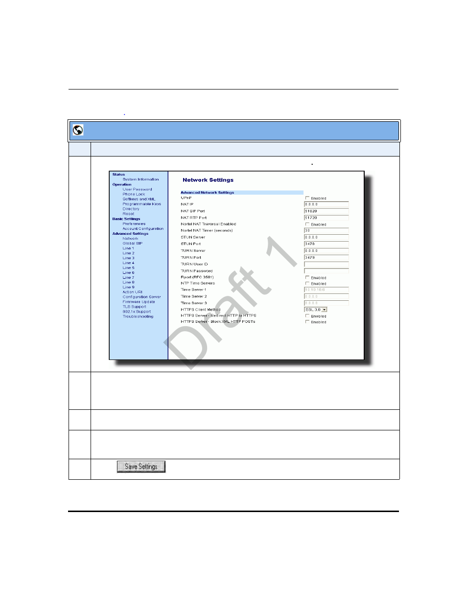 Draft 1 | Aastra Telecom 9480i Series User Manual | Page 225 / 1184