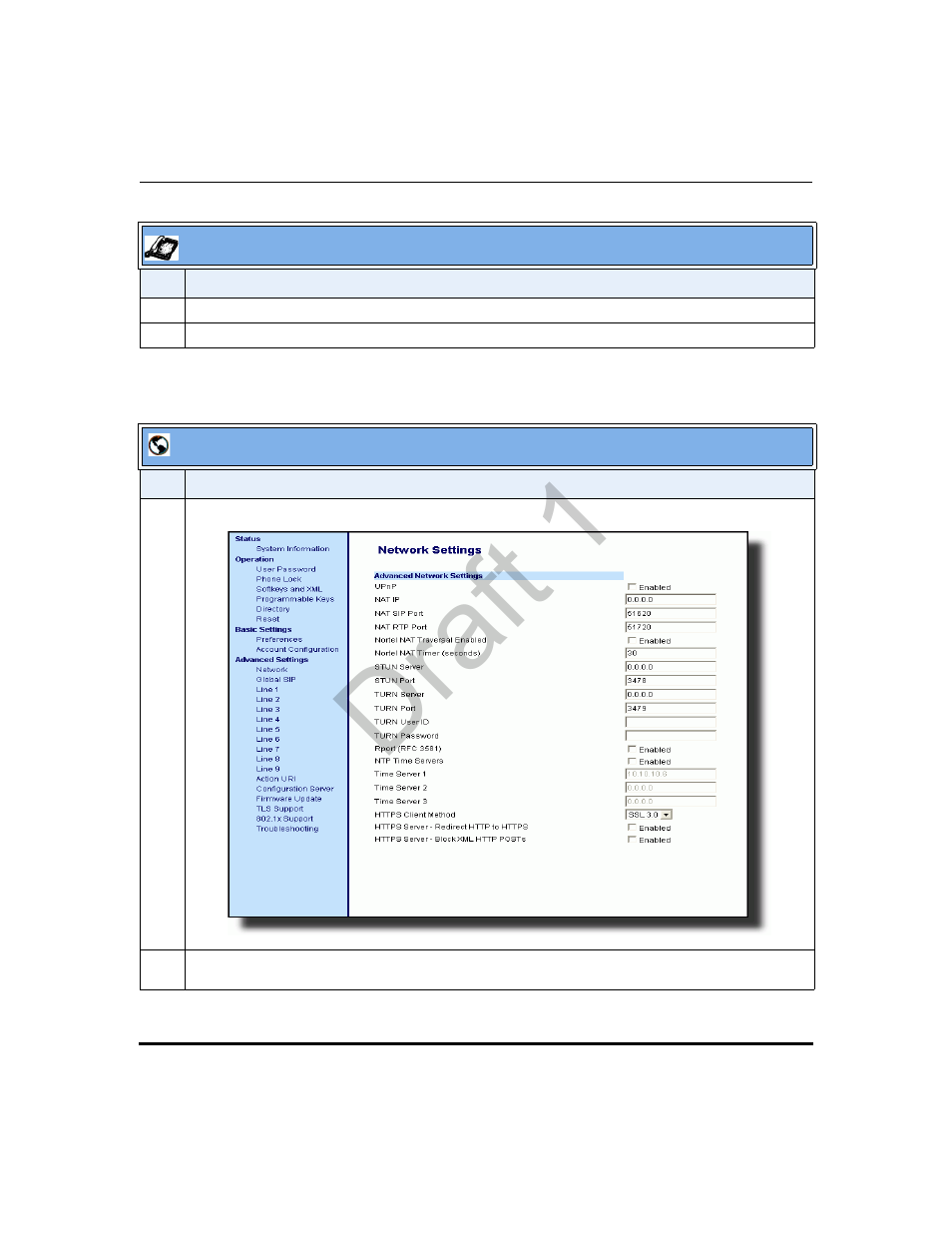 Draft 1 | Aastra Telecom 9480i Series User Manual | Page 250 / 1184