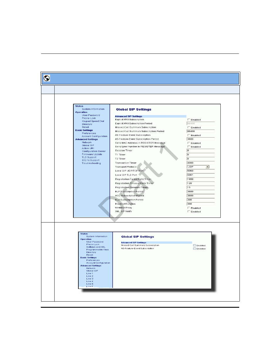 Draft 1 | Aastra Telecom 9480i Series User Manual | Page 269 / 1184