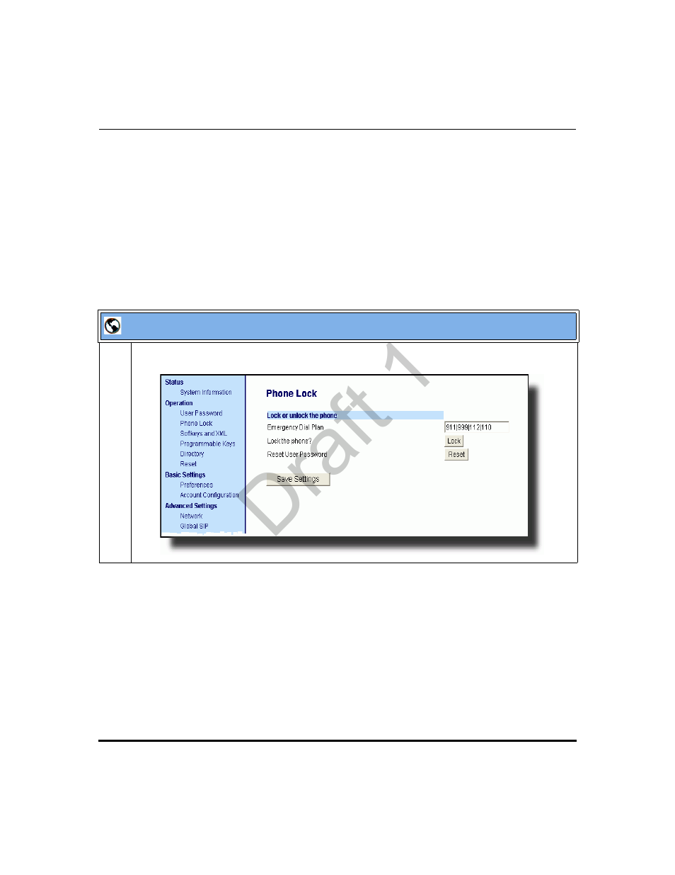 Resetting a user password, Draft 1 | Aastra Telecom 9480i Series User Manual | Page 305 / 1184