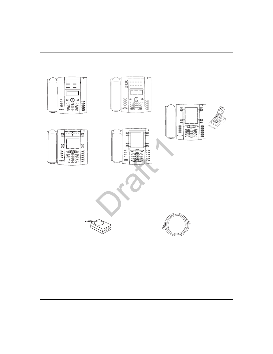 Optional accessories, Draft 1 | Aastra Telecom 9480i Series User Manual | Page 34 / 1184